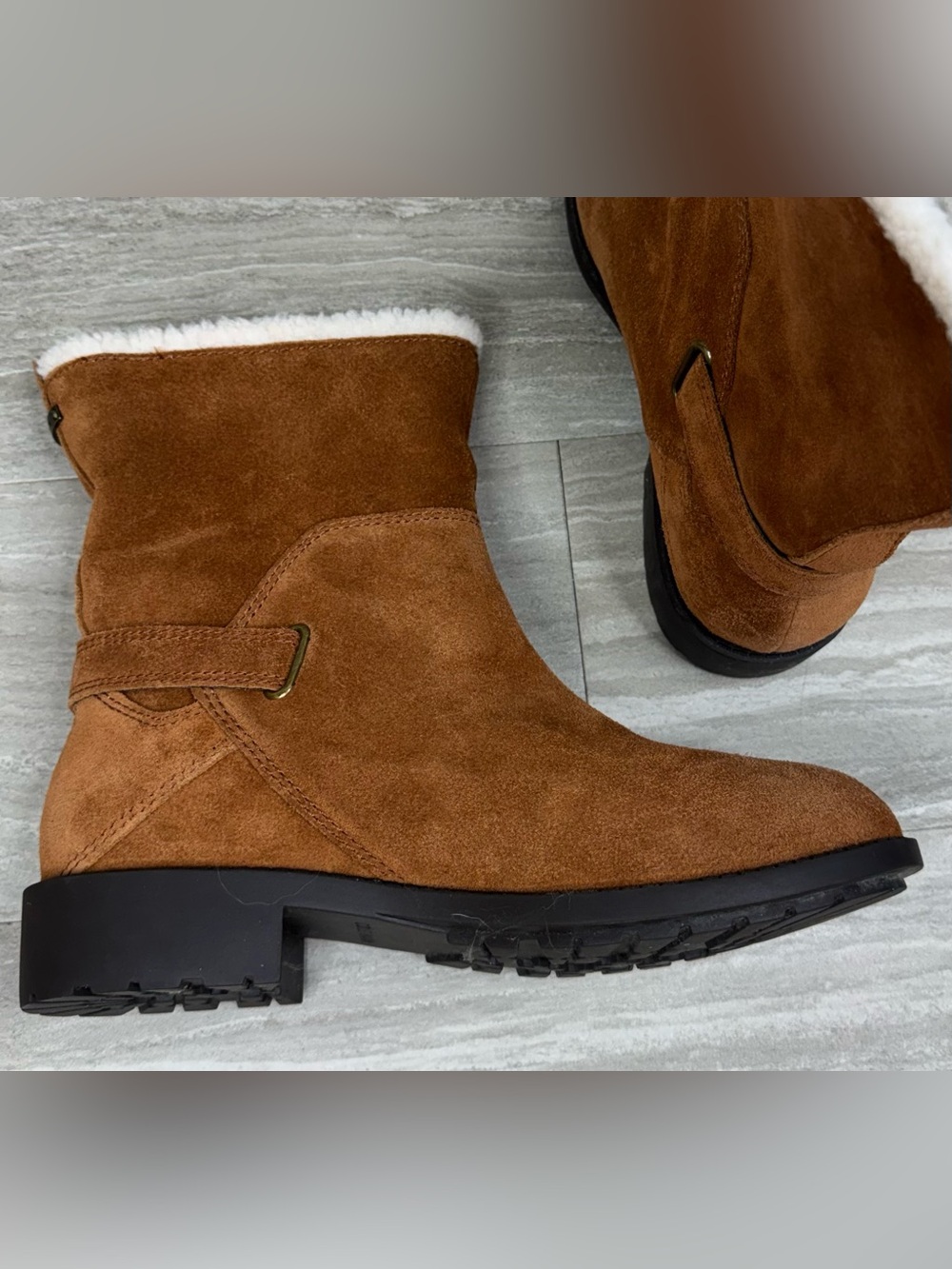 Cole Haan Quiana Suede Mid Waterproof Ankle Boots Size 7.5 - Picture 6 of 11